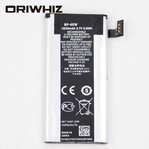 BP-6EW mobile phone battery Lumia 900 N900 mobile phone battery Lumia900 BP6ew battery 1830 mAh - ORIWHIZ