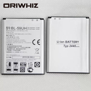 Built-in 2440mah BL-59UH mobile phone battery for G2 mini D618 D620 D620R D620K D410 D315 F70 BL 59UH internal battery - ORIWHIZ