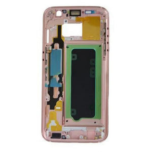 For Samsung S7 Edge Middle Frame Rose  - Oriwhiz Replace Parts