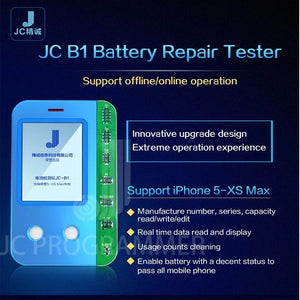 JC B1 IP Battery Tester Repair for IPhone 5s 6 6s plus 6sp 7 8p X XS MAX XR SN Number Battery Life Capacity Edit Reader - ORIWHIZ