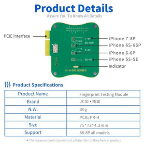 JC FPT-1 Fingerprint Testing Module for iPhone 5S-8P - ORIWHIZ