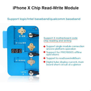 JC PRO1000S For iPhone 6/6S/6S/6SP/7/7P/8/8P/X/XS/XR/XS Max Baseband IC Chip Programmer motherboard Chips Read /Write Repair - ORIWHIZ