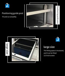 LIANGWEI Y-20 Double system curved surface laminating machine For 12.9-inch ipad glass and iPhone changer LCD screen glass changer instrument - ORIWHIZ