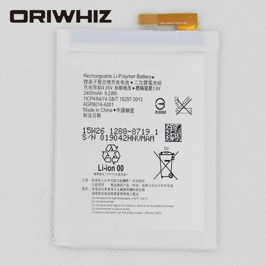 LIS1576ERPC battery M4 Aqua E2353 E2333 AGPB014 A001 built-in battery 2400mAh AGPB014-A001 battery - ORIWHIZ