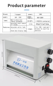 LW-S18 Mobile Phone Dust Removal Workbench For LCD Screen Dust inspection, LED Scratch Crack Detection and LCD Screen Glue Cleaning - ORIWHIZ