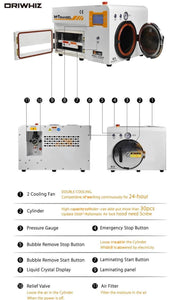 M-Triangel MT-102 LCD Laminating Machine Bubble Remover OCA Laminator for Samsung Edge Curve iPhone and Flat Screens Refurbish - ORIWHIZ