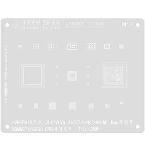 MJ BGA Reballing Solder Stencil For Oppo R11 series general VIVO X20/MI/NOTE3 and other models SDM660 CPU general series - ORIWHIZ