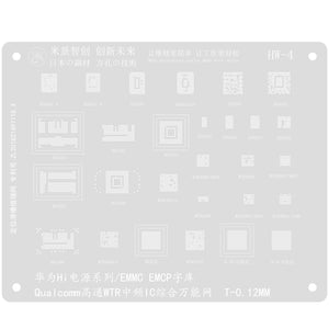 MJ BGA Reballing Solder Stencil Plant Tin Net for HW-1-4 P20/20Pro/Mate10/10 Pro/RS/10/V10/Kirin970/Hi3670 Tin Planting Tool - ORIWHIZ