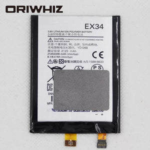 Moto X XT1052 XT1053 XT1055 XT1056 XT1058 XT1060 XT912A 2120mAh mobile phone battery EX34 battery - ORIWHIZ