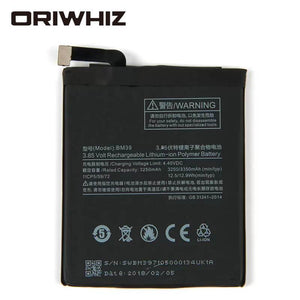 New BM39 mobile phone battery for mi 6 mi 6 3250mAh built-in lithium ion battery - ORIWHIZ