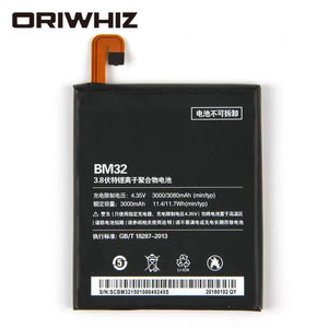 New internal mobile phone battery BM32 for mi 4 M4 mi 4 BM32 mobile phone 3080mah lithium ion battery - ORIWHIZ