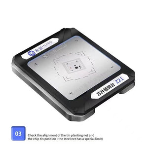 ORIWHIZ Z21 8 In 1 IC CPU Reballing Platform for A8 A9 A10 A11 A12 A13 A14 A14S Repair Kit With Stencil - Oriwhiz Replace Parts