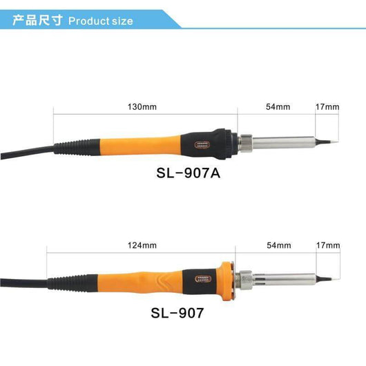 Professional Ceramic Heating Core Mobile Phone Soldering Irons 907/907A With Anti Slip Handle - ORIWHIZ