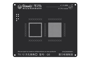 QIANLI 3D CPU Black Tin Plant Net for iPhone A7 A8 A9 A10 A11 CPU Positioning Solder Heat Template BGA Reballing Stencil - ORIWHIZ