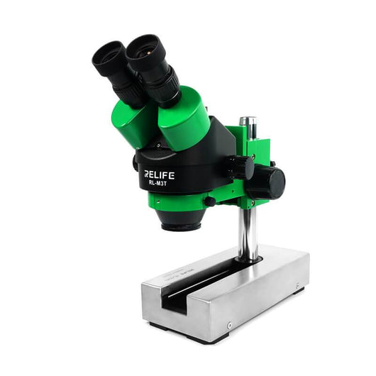 RELIFE M3T-B3 Trinocular Stereo Microscope 7X-45X Zoom Matched With HDMI Camera LED Light for Mobile Repair Microscope - ORIWHIZ