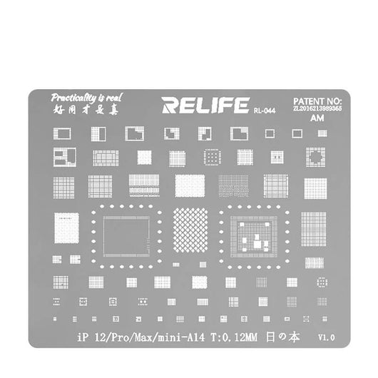 RELIFE RL-044 Multi-Function Universal BGA Reballing Stencil 0.3 0.35 0.4 0.5 Parallel 45 Degree Hole/Misaligned Hole - ORIWHIZ