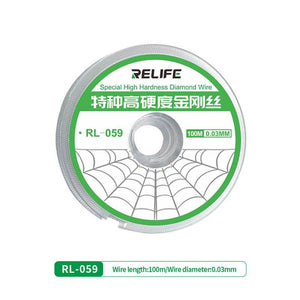 RELIFE RL-059 High Hardness Special Diamond Wire Cutting Molybdenum Wire 0.03mm For Mobile Phone LCD Screen Separation Line - ORIWHIZ