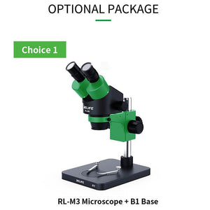 RELIFE RL-M3-B1 LED light dust mirror microscope 7X-45X zoom HD camera stereo binocular microscope - ORIWHIZ