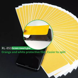 RL-053 50pcs/lot LCD Screen Remove OCA Rework Glue Tape for IPHONE Android Mobile Phone 5.6 inches 6.7 inches lcd - ORIWHIZ