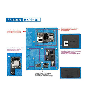 SS-601N Motherboard Reballing Fixture for IP 11 11 PRO 11 PRO MAX Double Side Planting Reballing Platform - ORIWHIZ