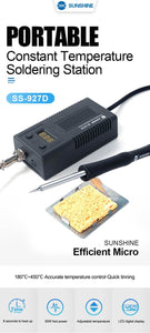 SS-927D Portable Intelligent Constant Temperature Soldering Station For Mobile Phone Motherboard Welding Repair Tools - ORIWHIZ