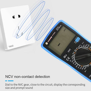 SUNSHINE DT-890N Digital Multimeter Meter Transistor Capacitor Tester AC/DC Ammeter Volt Ohm Tester Meter Multimetro LCD Display - ORIWHIZ