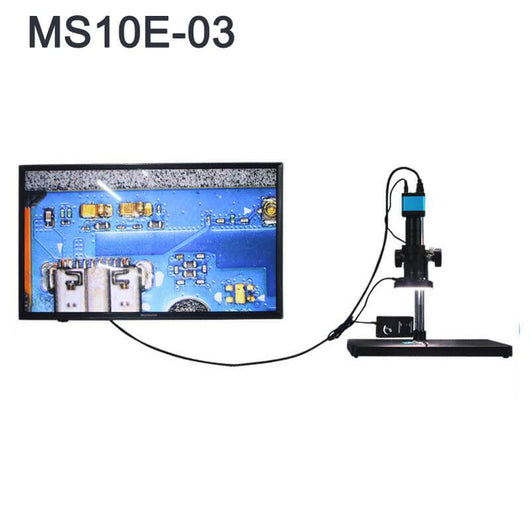 SUNSHINE MS10E-03 HDMI USB Digital Screen Scanning Electron trinocular display camera Video Microscope with 10 inches display - ORIWHIZ