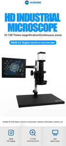 SUNSHINE MS8E-02 Digital Microscope For Electronic Soldering HD Digital Electron Microscope Camera USB LED PCB Board - ORIWHIZ