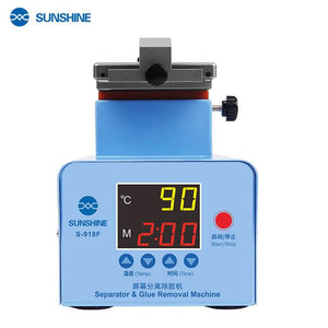 SUNSHINE S-918F Universal LCD Separator For edge screen inframe separating oca cleaning remover machine 360degree Rotating Plate - ORIWHIZ