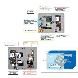 SUNSHINE SS-601K for IPhone X/XS/XS Max Mainboard BGA Reballing Kit Set Plant Tin Stencil PCB Solder Paste Motherboard tool - ORIWHIZ