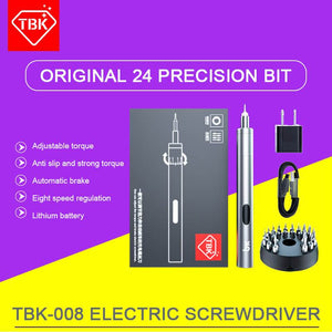 TBK BK-008 Precision Electric Screwdriver Mobile Phone Repair for iPhone iPad Samsung - ORIWHIZ