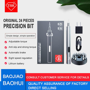 TBK BK-008 Precision Electric Screwdriver Mobile Phone Repair for iPhone iPad Samsung - ORIWHIZ