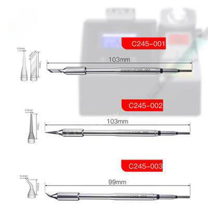 Universal OEM C245 Soldering Iron Tip JBC Handle Welding Nozzle Grip Suitable for JBC CD-2SHE and Xsoldering Soldering Station and C115 Soldering Iron Tip for JBC NT115-A Nano Handle JBC NASE-C CD-2SD/CD-2SHE Sugon T36 Station - ORIWHIZ