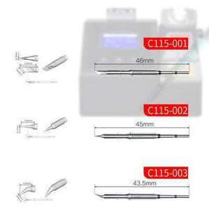 Universal OEM C245 Soldering Iron Tip JBC Handle Welding Nozzle Grip Suitable for JBC CD-2SHE and Xsoldering Soldering Station and C115 Soldering Iron Tip for JBC NT115-A Nano Handle JBC NASE-C CD-2SD/CD-2SHE Sugon T36 Station - ORIWHIZ