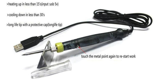 Usb Mobile Phone Soldering Iron Kit With Internal Heat Element - ORIWHIZ