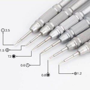 WYLIE 832 Magnetic Phone Repair Screwdriver Carbon Steel Precision Screwdriver Set for mobile phone Repair Tool - ORIWHIZ