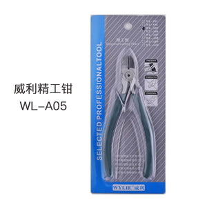 WYLIE Plier WL-A05 105 106 Oblique Side 5 inch 6 inch Industrial Grade Chrome Vanadium Steel Mini Electronic Cutting Pliers - ORIWHIZ